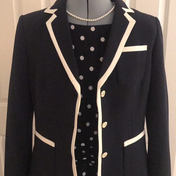 CJ Banks Navy Blue & White Polka Dot Sleeveless Dress Curves Ruched Waist Detai… - Picture 2 of 16